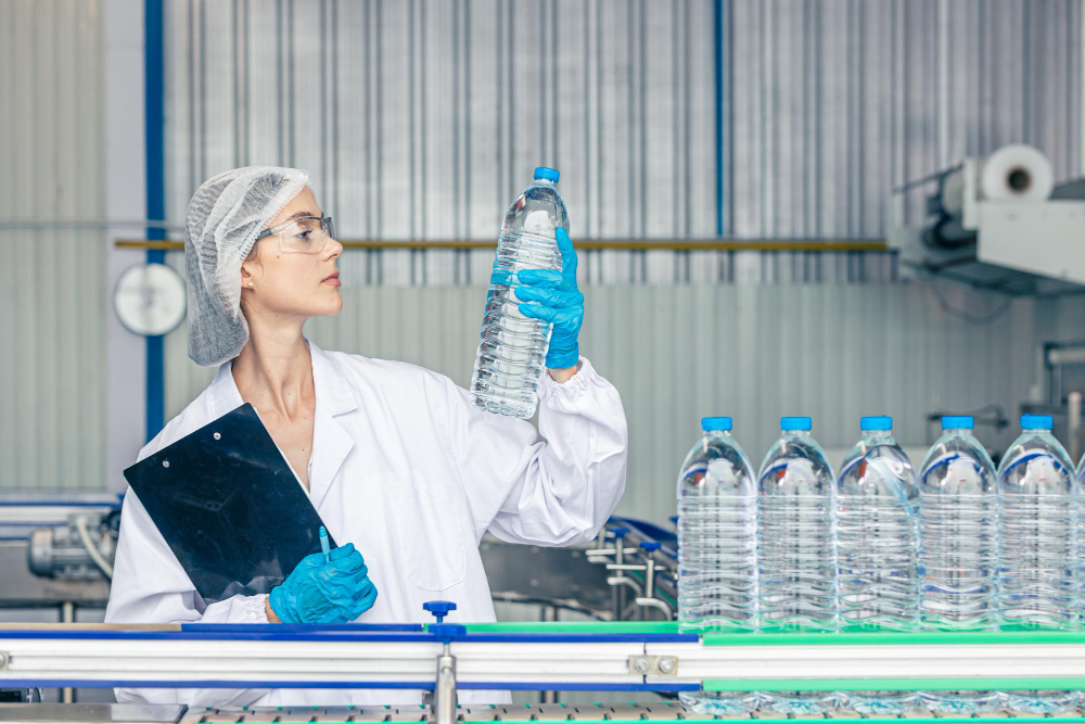 worker-drinking-water-factory-women-workers-caucasian-labor-beverage-clean-production-conveyor-belt-mineral-water-manufactory
